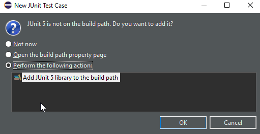 Descarga de la librería JUnit6 al build path